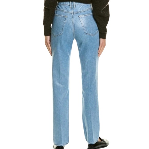 New with Tag Frame Le High 'N' Tight Poolside Straight Shinny Women's Denim Jean - Picture 2 of 16